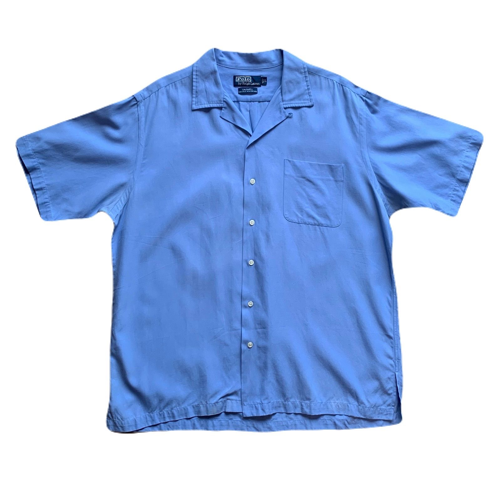 90's “Polo Ralph Lauren” CALDWELL S/S SHIRT SIZE L ラルフ