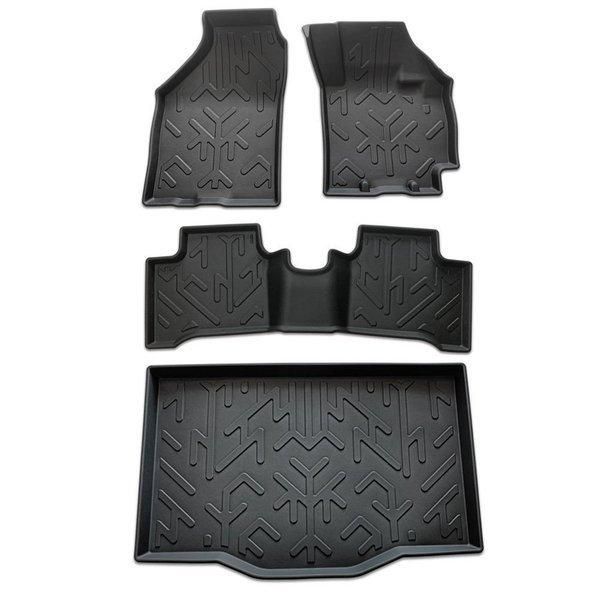 スイフト ZC53S ラバー フロアマット フロント 左右セット ラゲッジマット 荷台マット セカンドマット 4点 TPO素材 防水 防汚 キズ防止 スズキ LM92-LM93-LM94