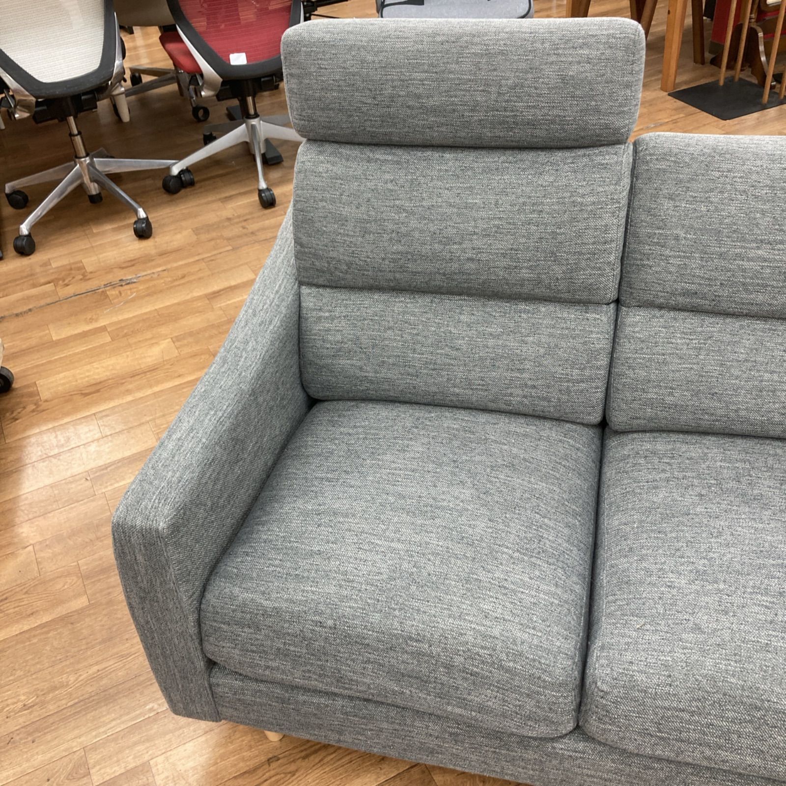 S739 ⭐ NITORI ニトリ ファブリック2Pソファ ヘッドレスト付き 幅128