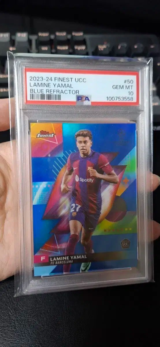2025 TOPPS トップス ラミン ヤマル ルーキー ブルー 107 150 PSA 10