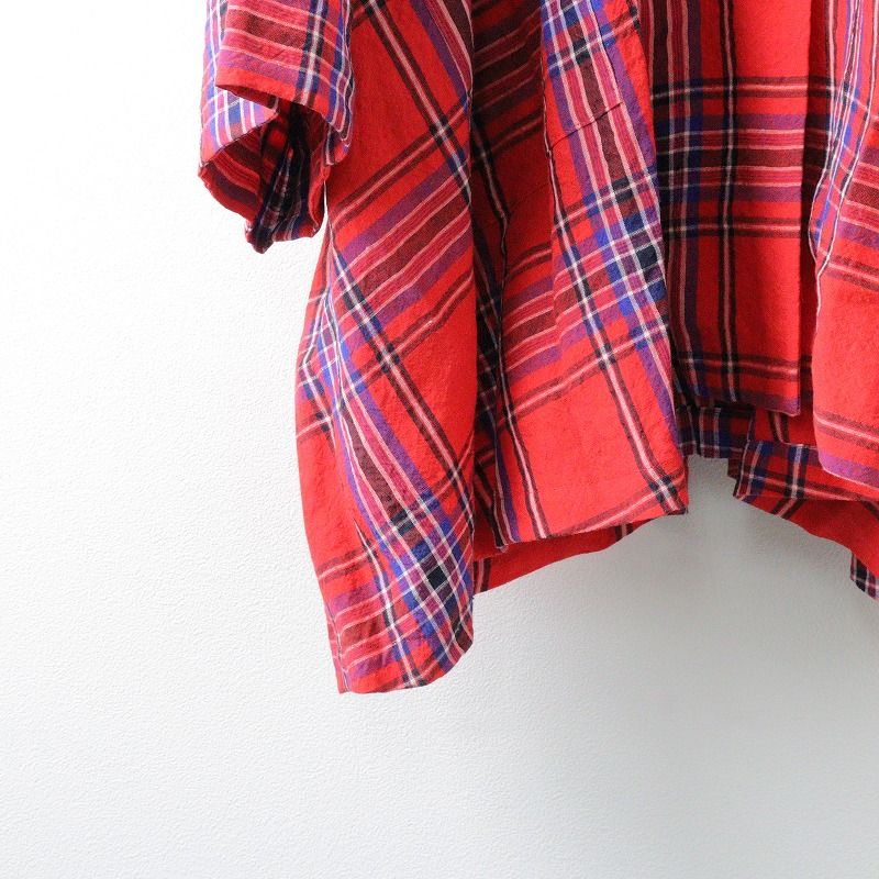 apuntob アプントビー 24SS コットンリネンタータンチェックジャケット ?media_id=3677755600723059467