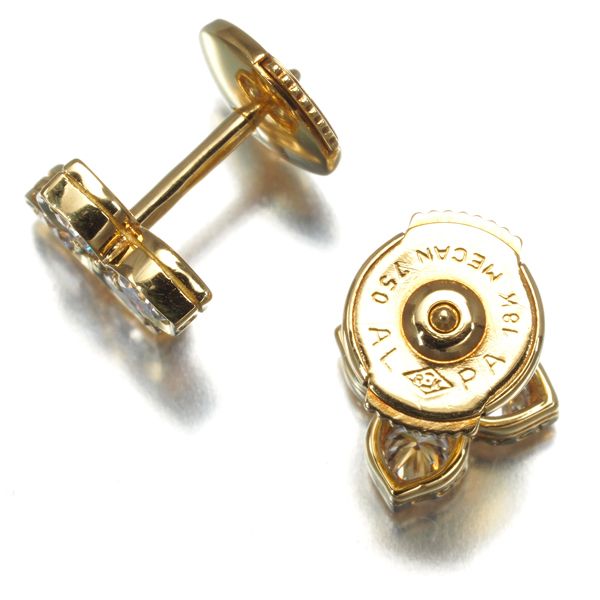 カルティエ ピアス ダイヤ ダイヤモンド ヒンドゥ K18YG #173435