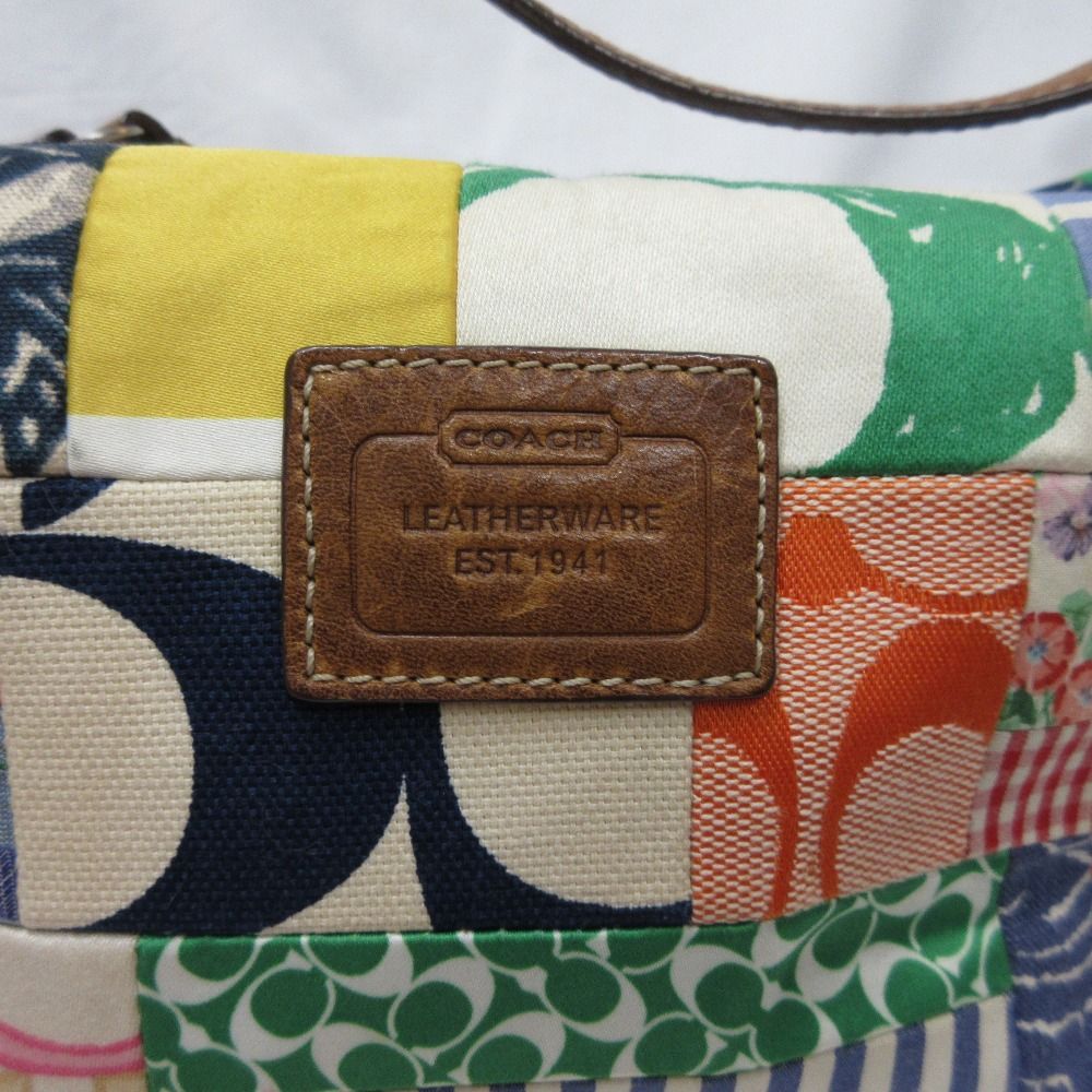 COACH コーチ 2190 パッチワーク アクセサリーポーチ レディース 美品 COACH コーチ パッチワーク アクセサリーポーチ