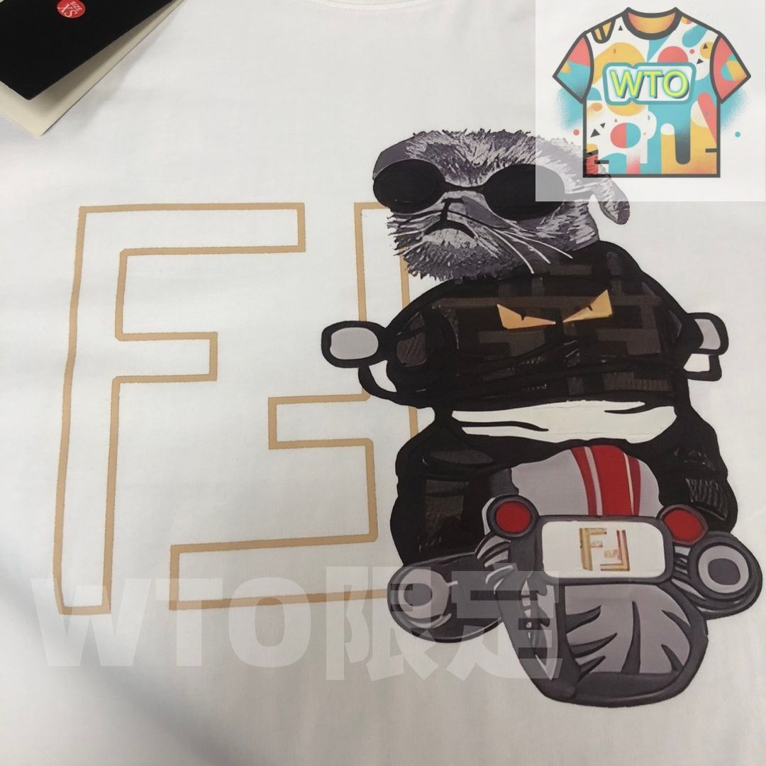 本日限定特価】FENDI 春夏 ロゴプリントTシャツ [本日特価|新品