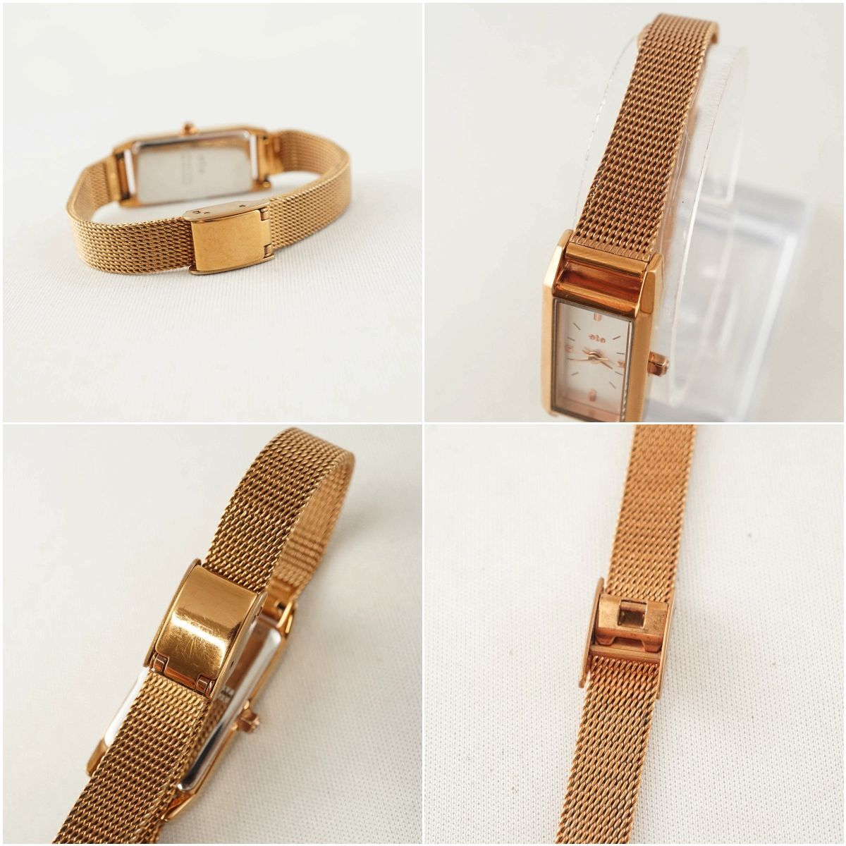 美品　ete 腕時計 ete エテ 腕時計 USED美品 レクタングルフェイス ウォッチ