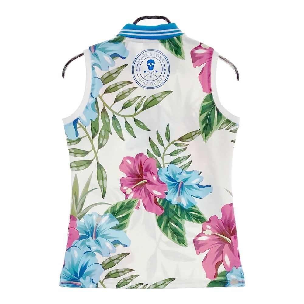 MARK&LONA ノースリーブポロシャツ マーク＆ロナ ML グラフィックプリントノースリーブポロシャツ