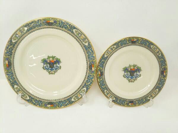 LENOX レノックス AUTUMN オータム 大皿2枚 中皿2枚 金縁 大皿:約27cm