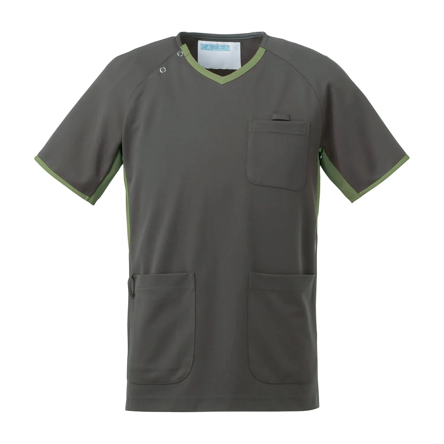 看護・介護用品 スクラブ(男女兼用) 診察衣 25-2422-0404 L KAZEN WLD