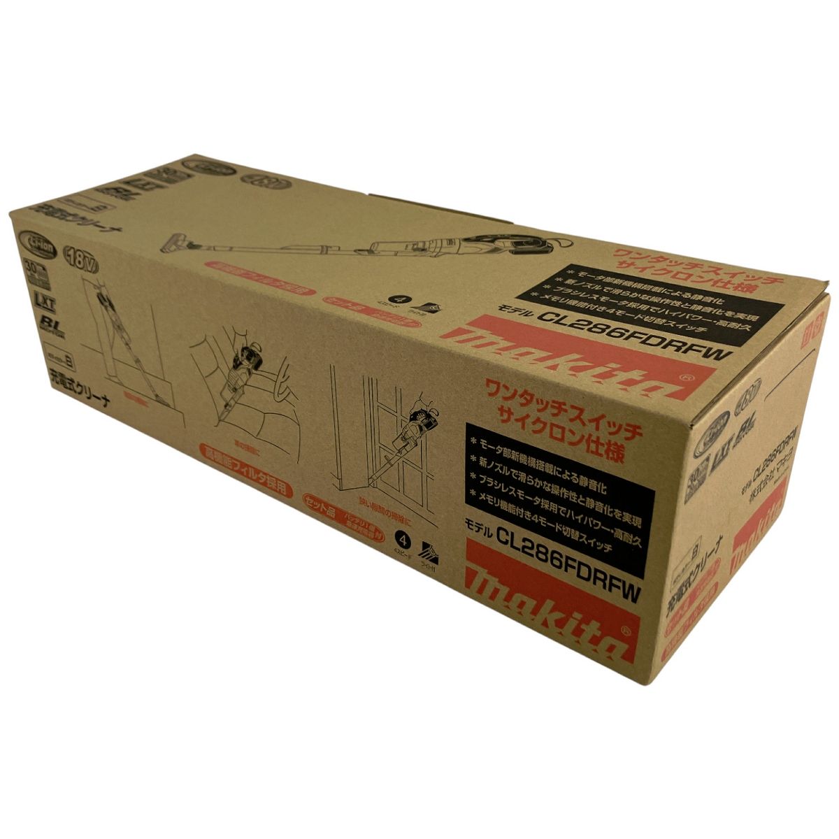 マキタ CL286FDRFW 18V 充電式クリーナ サイクロン一体式 コードレス N9978094