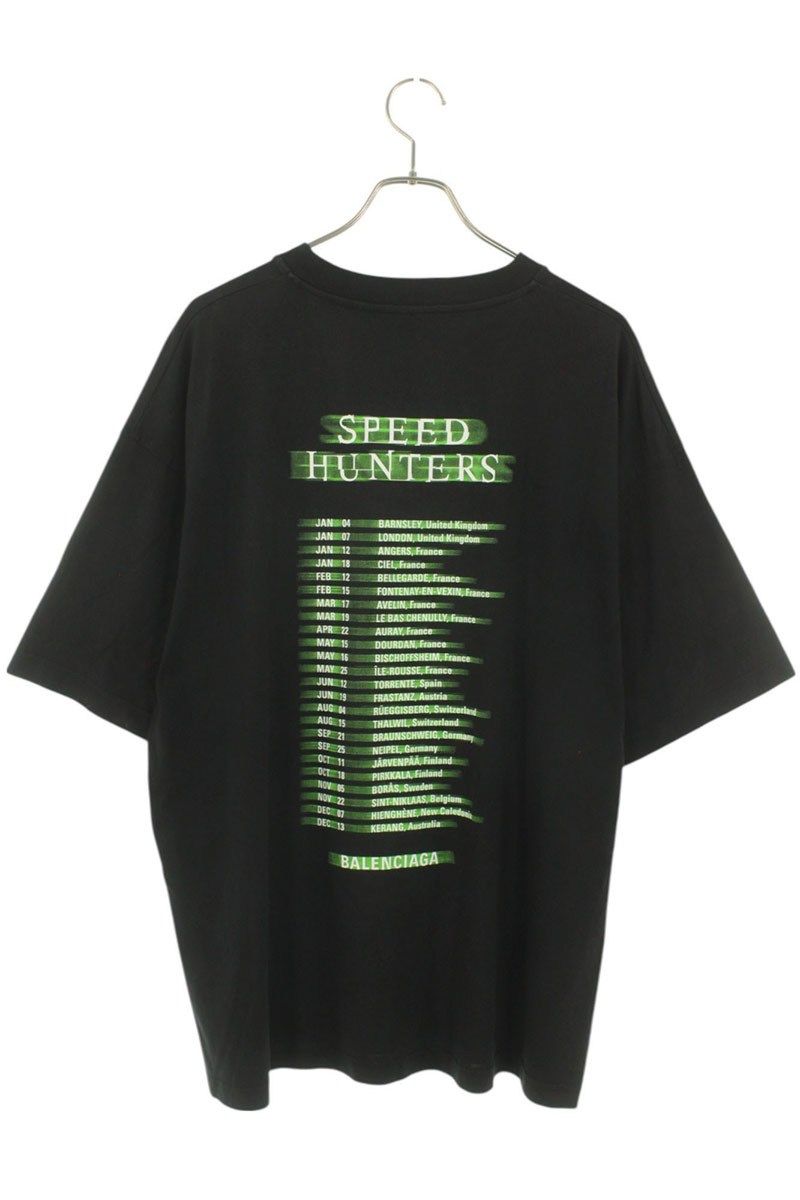 バレンシアガ 19SS 556089 TCV38 スピードハンターズプリントTシャツ  