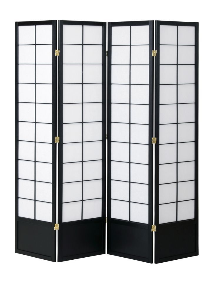AKO1021223 和風衝立4連 パーティション 仕切り 間仕切り パーテーション 衝立 パーティション 目隠し 和風 和室 折りたたみ 折り畳み 畳める 省スペース 折りたたみ式