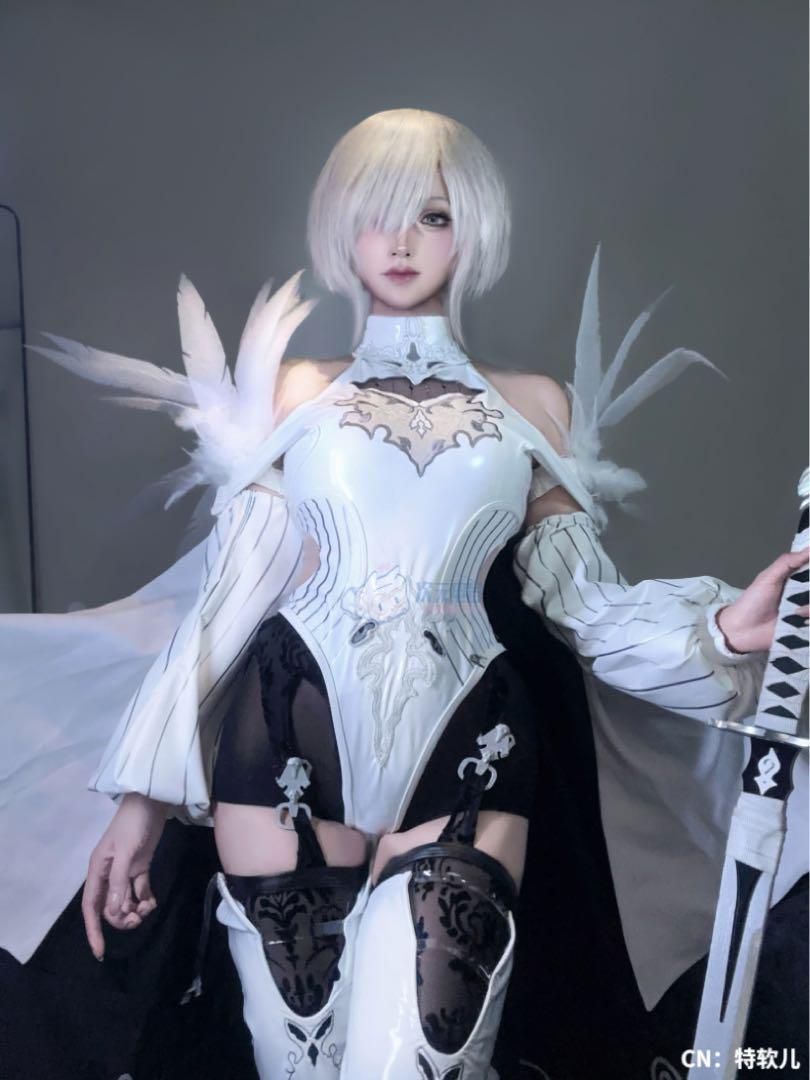 三分妄想 2Bコスプレ衣装 ニーア オートマタ ウイック付き ニーア