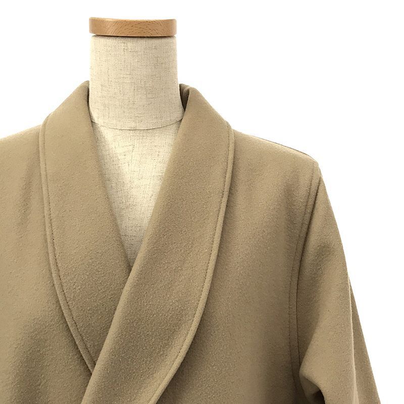 HYKE ハイク　ベージュ ウール ロングコート HYKE ウール ショップコート ハイク ロングコート 美品 ベージュ
