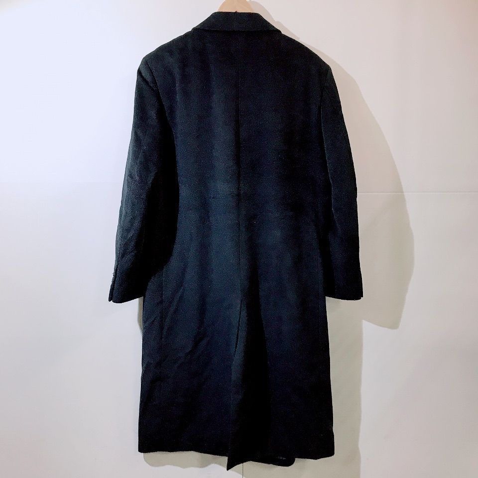 美品！ BALESTRINO チェスターコート ピュアカシミヤ ブラック Balestrino チェスターコート 美品！ BALESTRINO チェスターコート