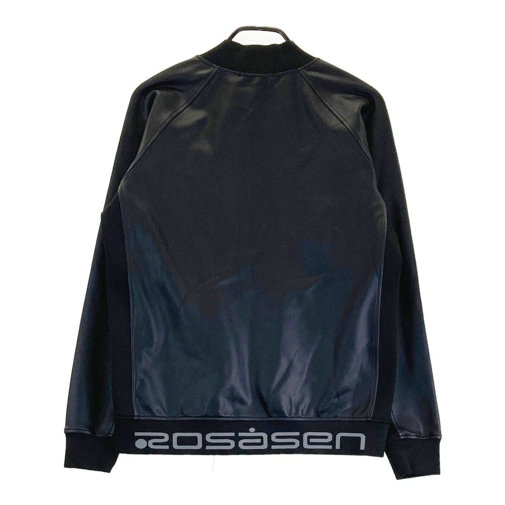 サイズ：L ROSASEN ロサーセン  ジップジャケット レザー  ブラック系 [240101429517] ゴルフウェア メンズ ストスト サイズ：L ROSASEN ロサーセン ジップジャケット レザー