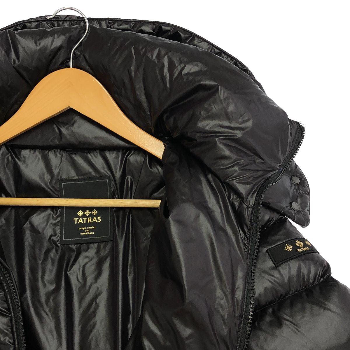 中古】 TATRAS タトラス ナイロン ダウンコート BABILA ブラック 