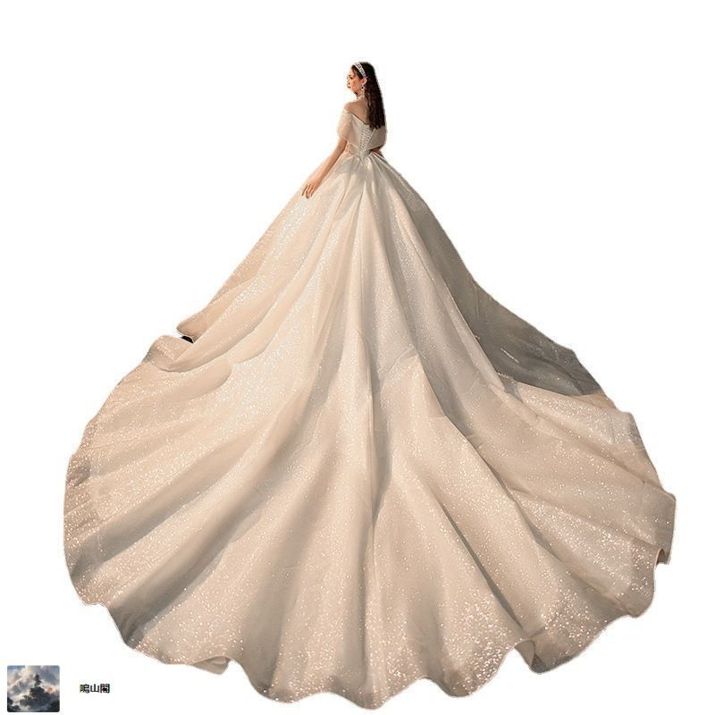 夏用 フレンチ宮廷風ウェディングドレス