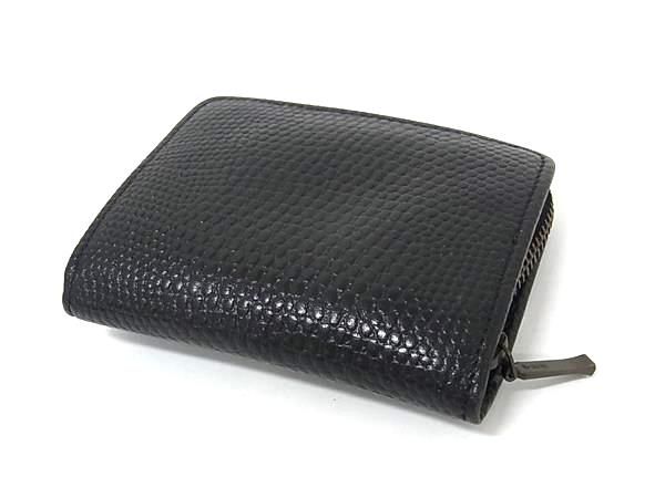 □美品□ KENZO ケンゾー パイソン型押しレザー ラウンド