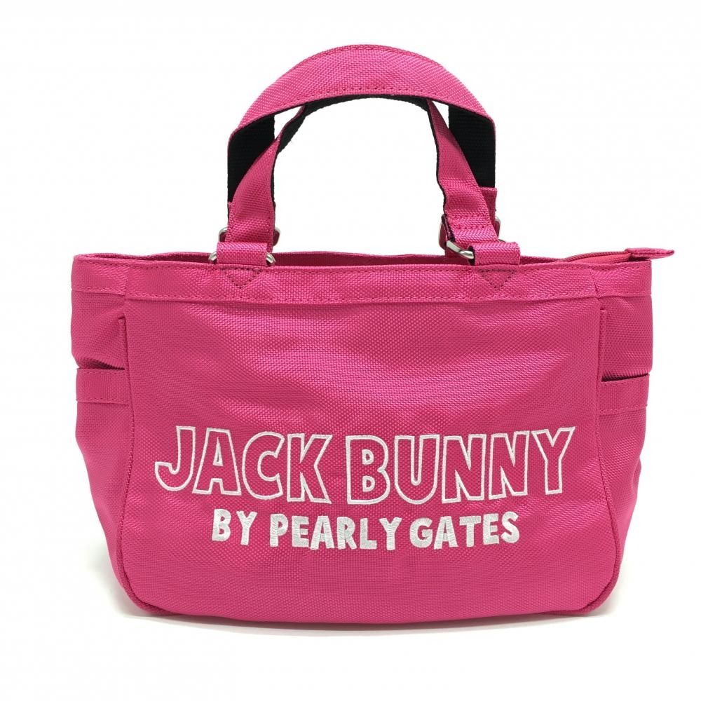 超美品】ジャックバニー カートバッグ ピンク×白 内サイド