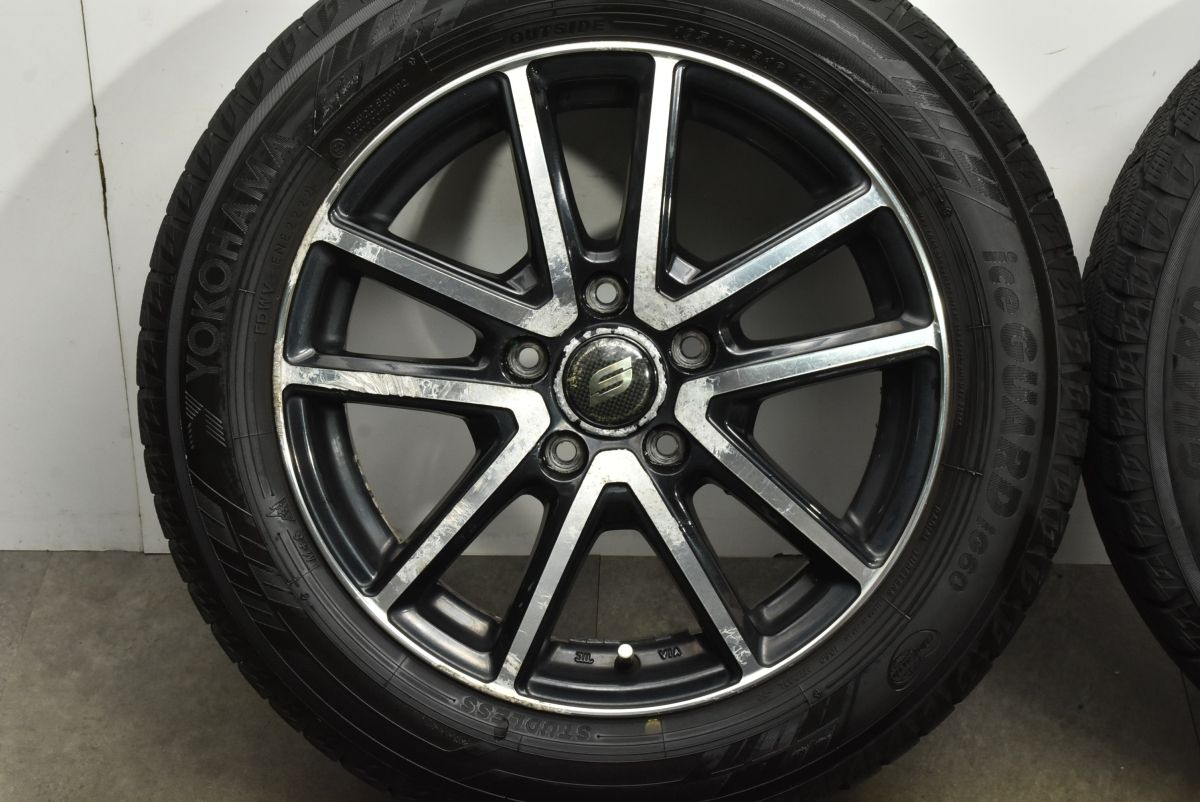 高級感 バリ溝 ストレンジャー 16in 6.5J 48 PCD114.3 ヨコハマ アイスガード iG60 195 60R16 セレナ ノア ヴォクシー ステップワゴン 可 【セール】