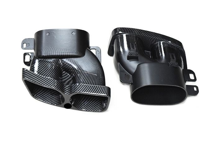 メルセデス ベンツ C E Sクラス W205W212W213W222 マフラーカッター テールパイプ 4本出しブラバススタイル カーボン柄ZYL036 入荷