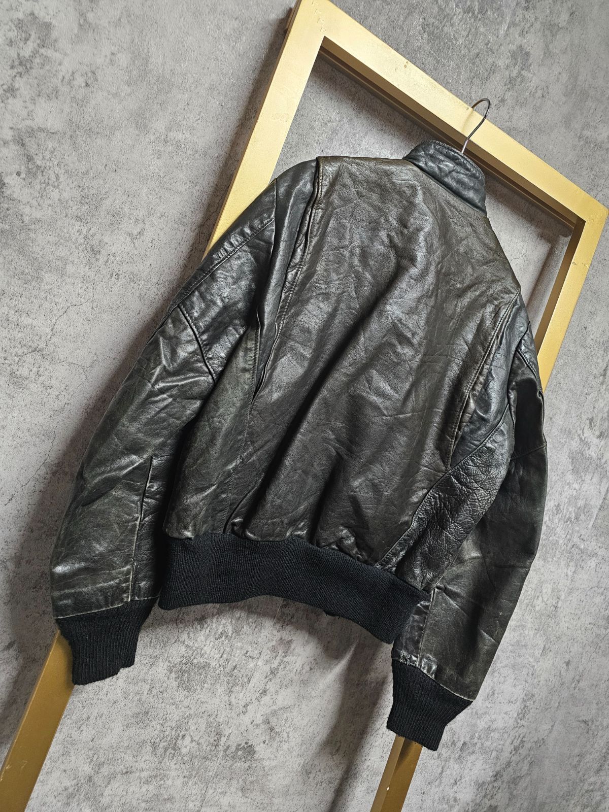 US古着】80s Schott Leather Jacket / 80年代 ショット レザー
