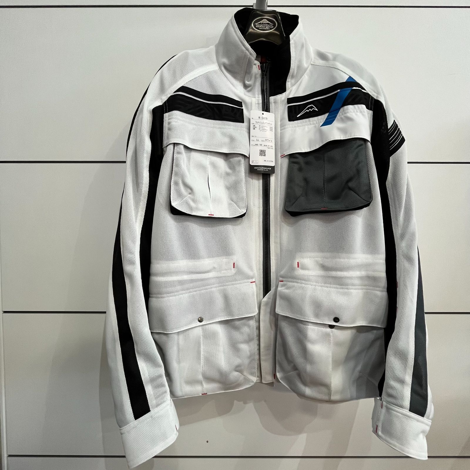 K-2439 ﾌﾙﾒｯｼｭﾛﾝｸﾞｼﾞｬｹｯﾄ ﾎﾜｲﾄ LL