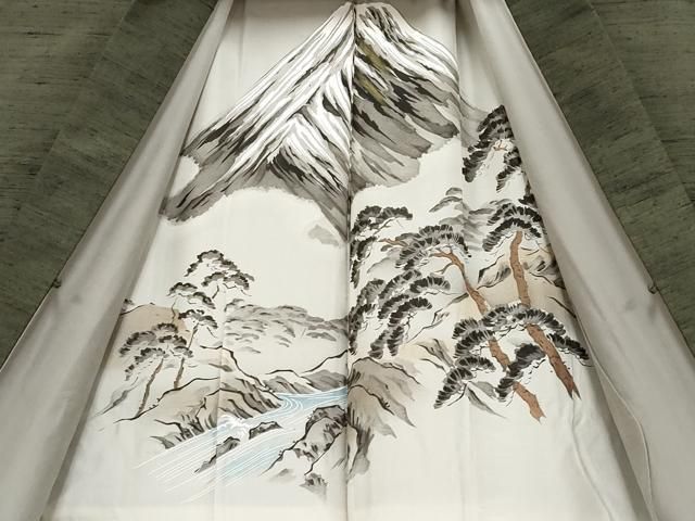 平和屋着物□極上 男性 紬 アンサンブル 色無地 藍媚茶色 逸品