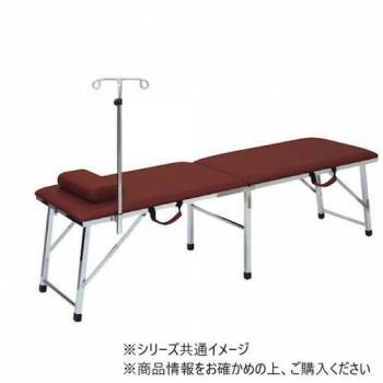 高田ベッド製作所 緊災用ムーブ 折りたたみ式ポータブルベッド 幅50×長さ180×高さ50cm ライトブラウン TB-983