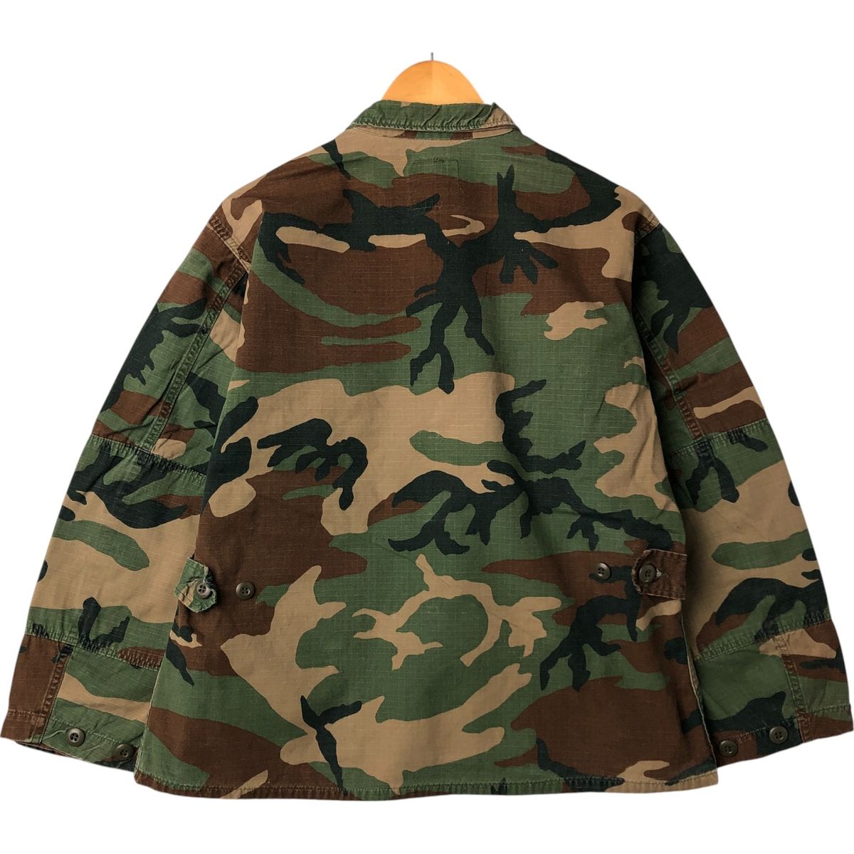 古着 米軍 迷彩柄 ウッドランドカモ リップストップ B.D.U