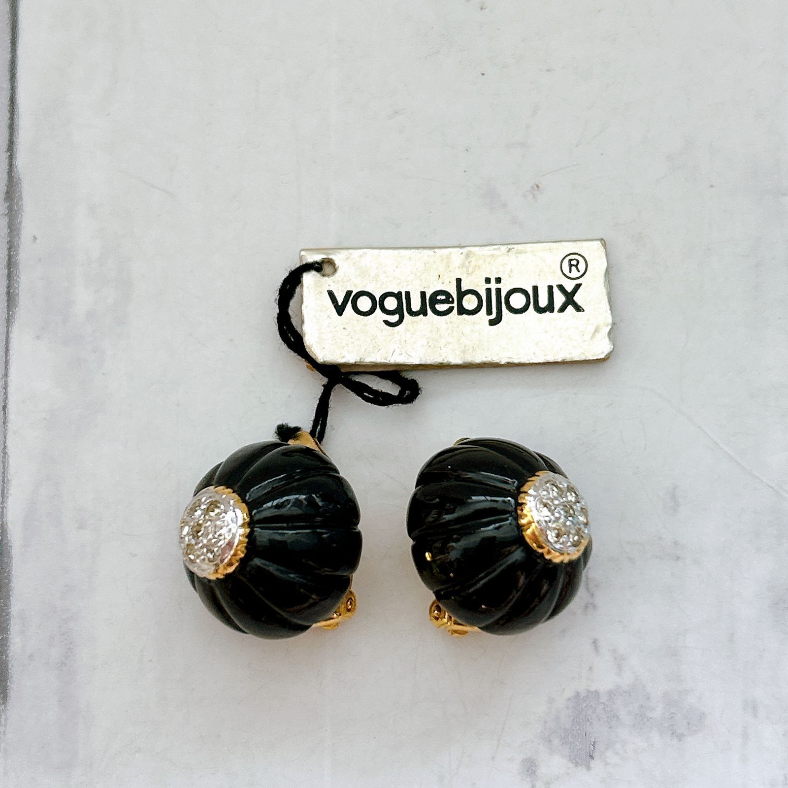 ヴィンテージ voguebijoux ヴォーグビジュー イヤリング タグ