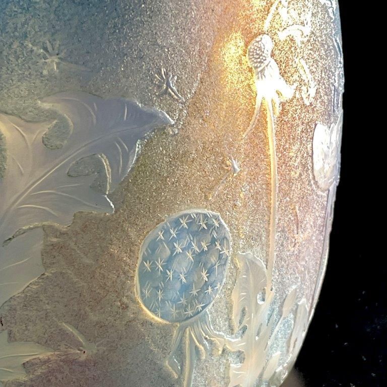 タンポポ文花器 オパルセント