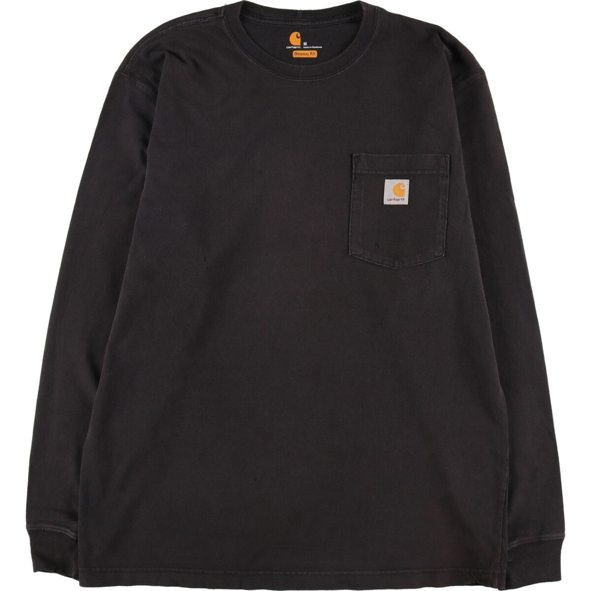 古着 カーハート Carhartt ORIGINAL FIT 無地ポケットロングTシャツ ロンT メンズM相当/eaa487946