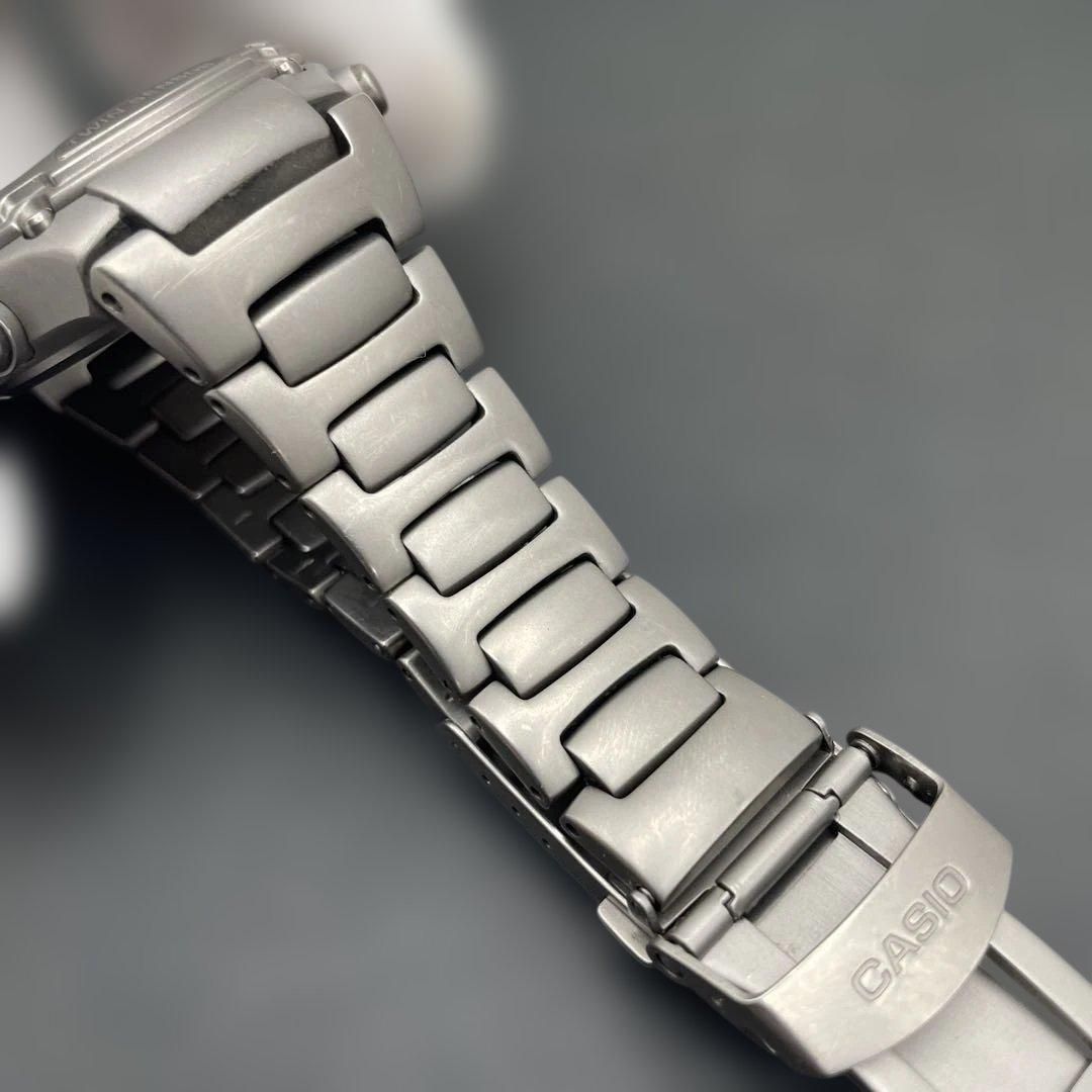 動作OK】CASIO PRT-3000 チタン プロトレック ツインセンサー（気圧