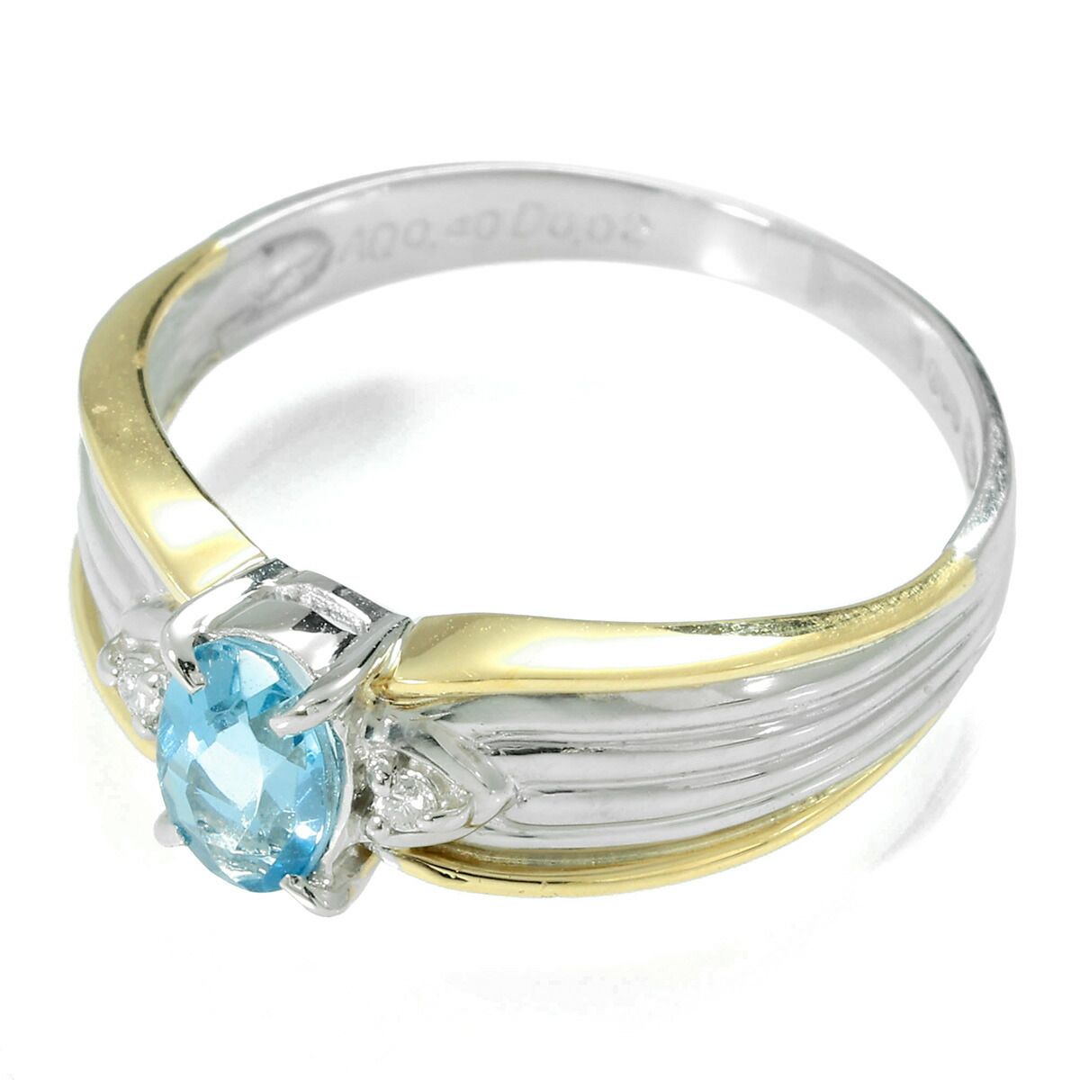 Pt900　リング　アクアマリン0.96ct　ダイヤモンド0.43ct 12号 楽天市場】アクアマリン 9.9ct リング 12号 PT900 プラチナ