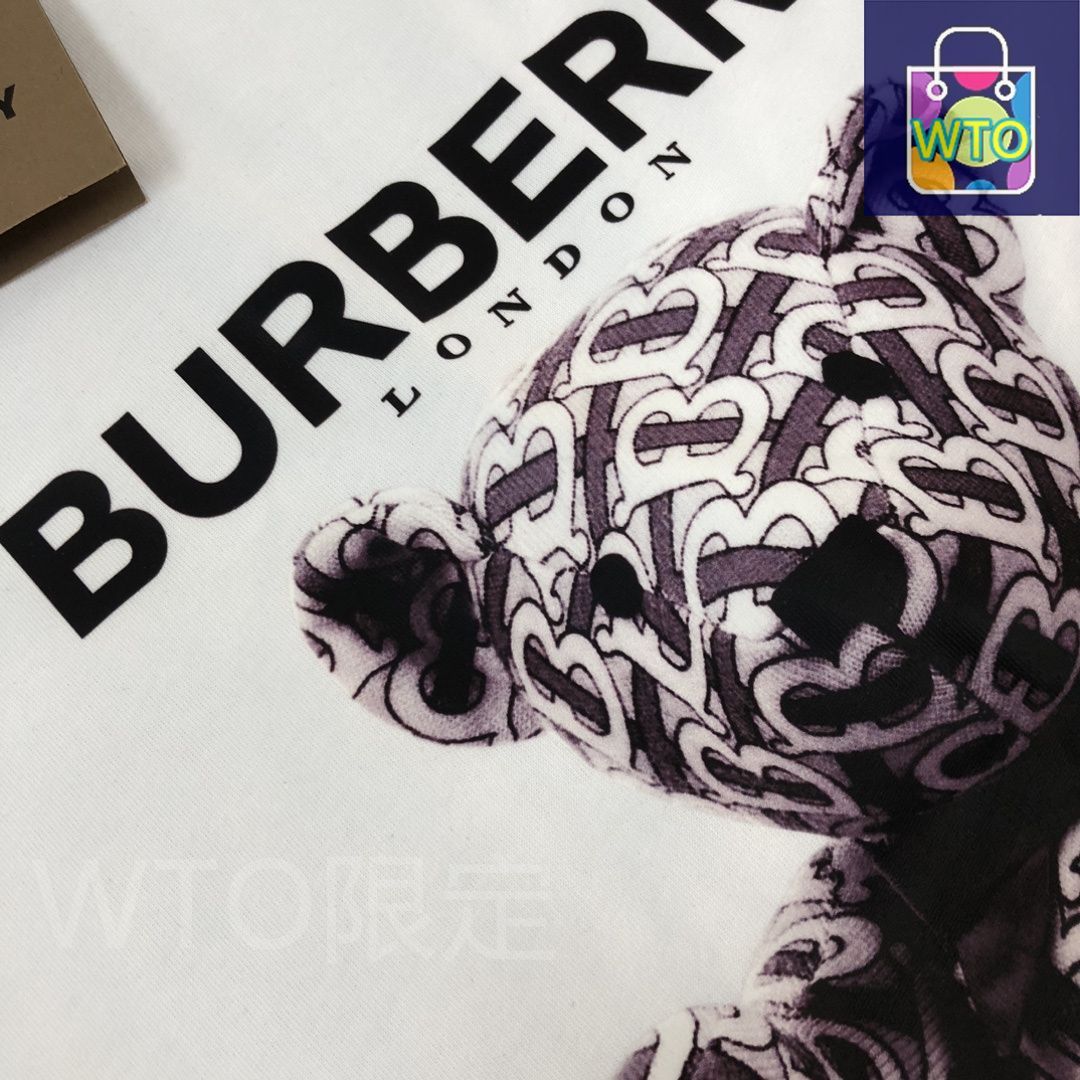 本日限定特価】Burberry 春夏 小熊プリントTシャツ [本日特価
