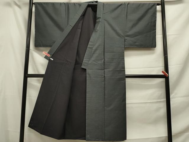 平和屋着物○男性 本場大島紬 アンサンブル 100亀甲 総詰め 長羽織  