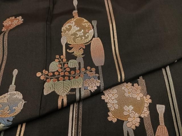 西陣織袋帯もセット‼️新品仕付け糸付　極上金彩友禅　伝統工芸士　和田光正作　訪問着 新品 2点セット 金彩友禅 和田光正 落款 仕付け糸付 訪問着・袋帯