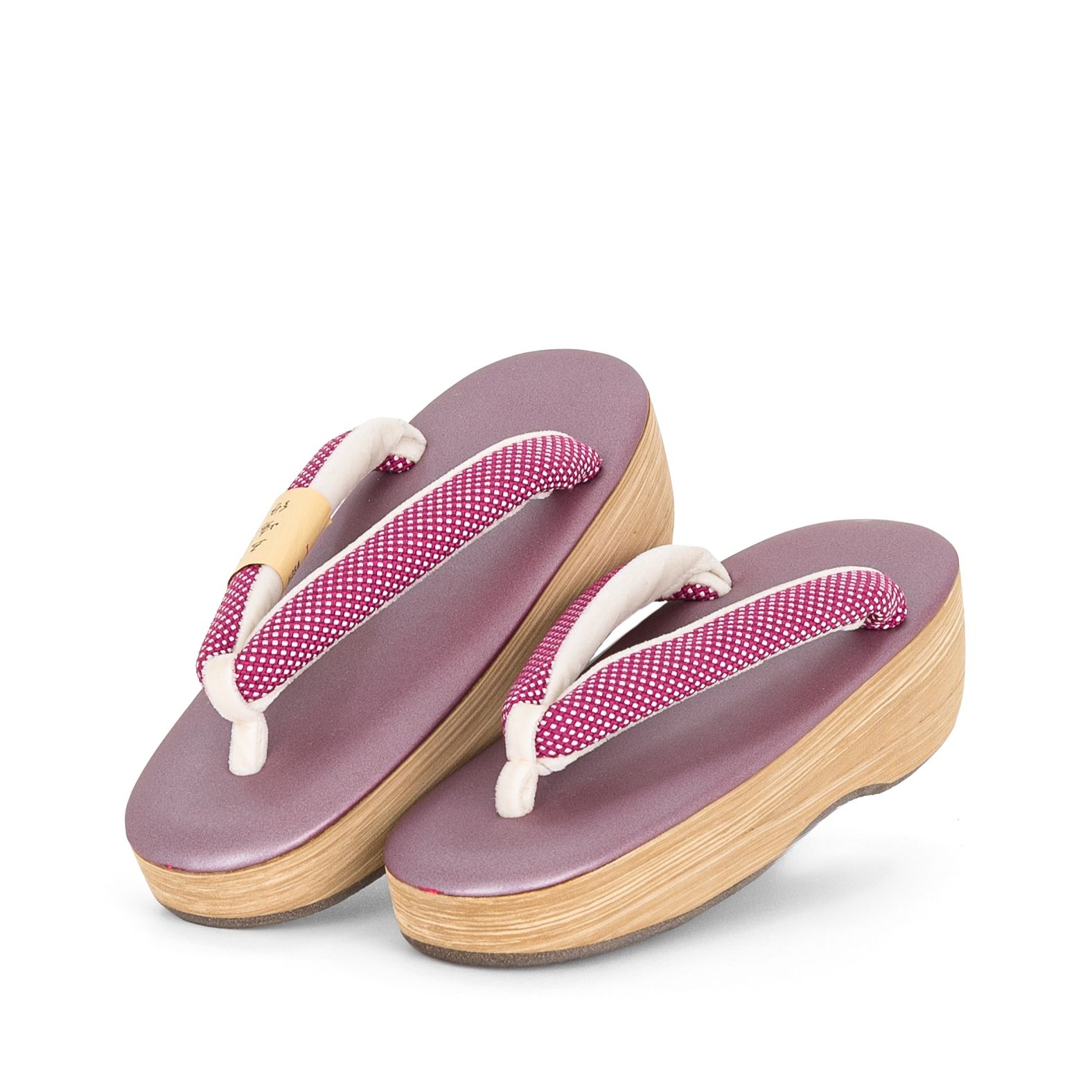 M 草履 五嶋紐 EVA草履 竜胆色×ピンク色