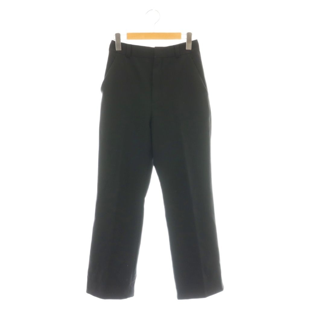ミュウミュウ miumiu グラン ドゥ プードル パンツ スラックス 36 ブラック MP1697 DF OS SH
