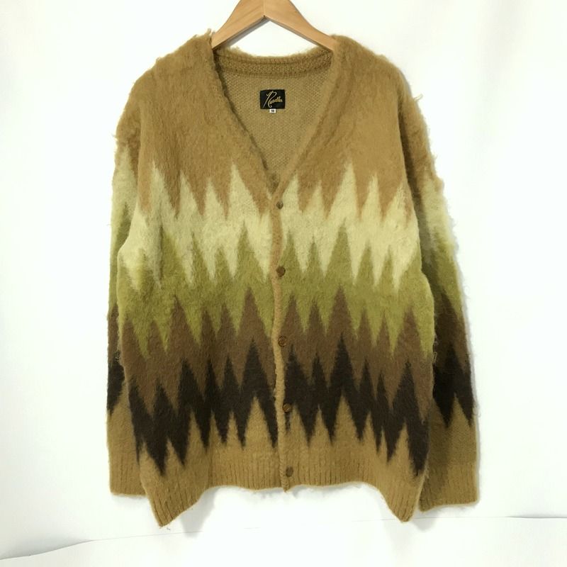 NEEDLES カーディガン Mohair Cardigan Zigzag LQ274 モヘア モヘヤ 
