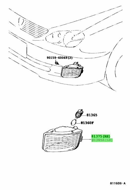 新品 トヨタ純正 マークⅡ コーナリングランプ コーナーランプ レンズ