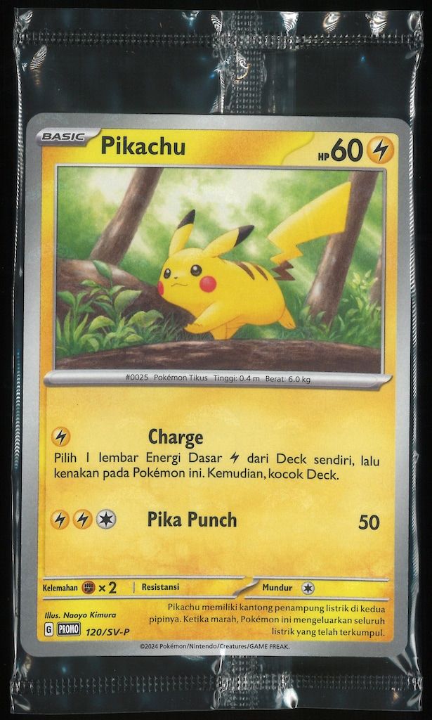 Pokemon SV他言語 120/SV-P 【英】Pikachu/ピカチュウ
