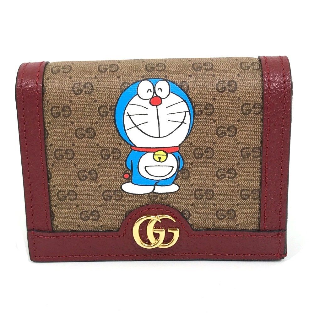 GUCCI グッチ 2つ折り財布 ドラえもん×GUCCI 647788 GGスプリーム