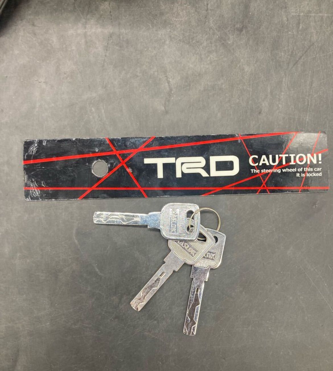 1557 美品 TRD モデリスタ プレミアムステアリングロック