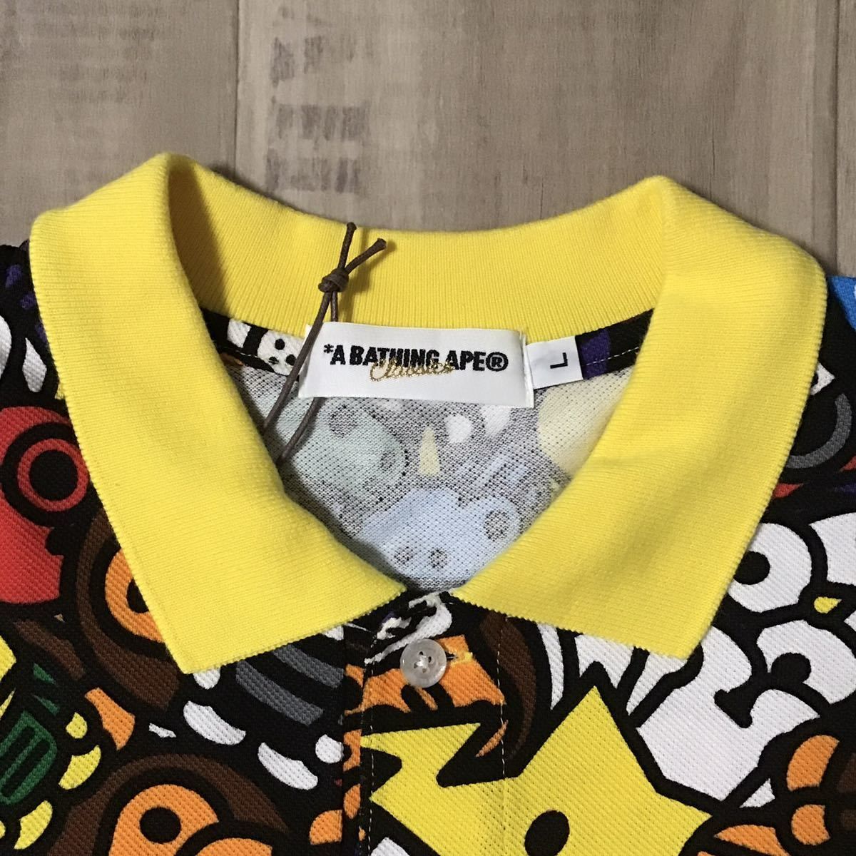 ☆新品☆ マイロ アニマル サファリ ポロシャツ Lサイズ a bathing ape 