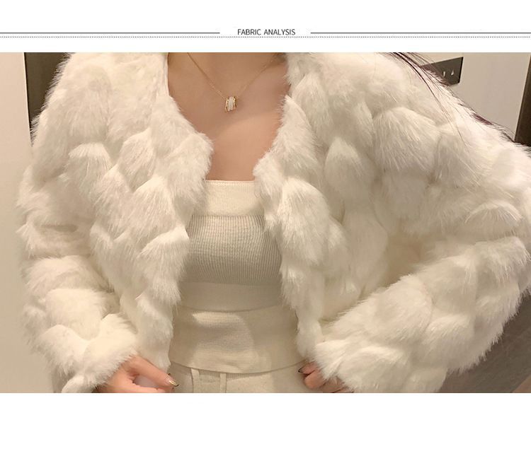 カルバンクラインエコファーコート ショート丈 古き