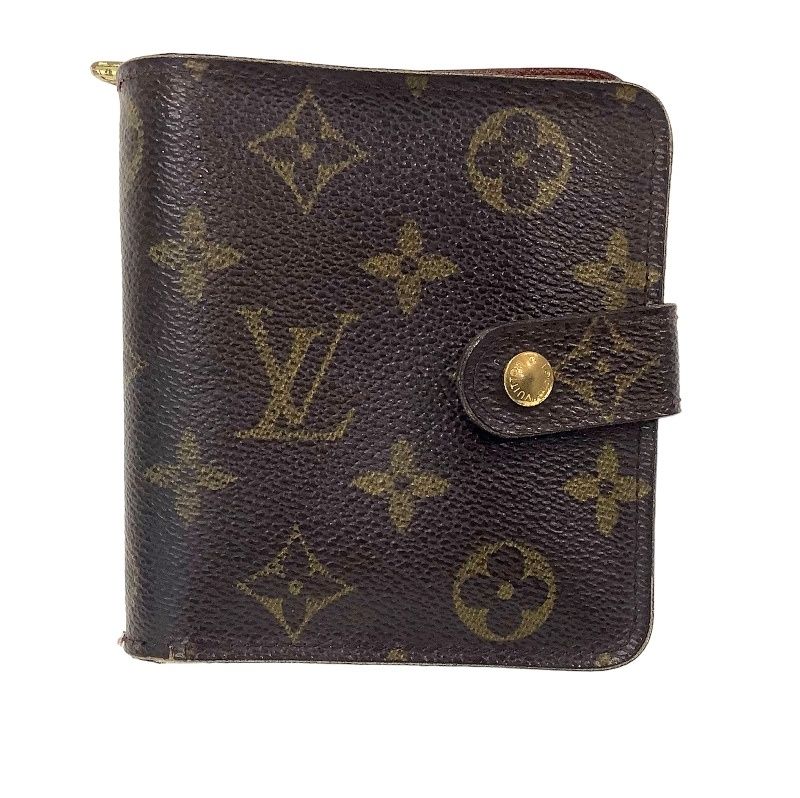 ルイ・ヴィトン（LOUIS VUITTON） コンパクト・ジップ モノグラム 2つ折り財布 M61667 CT1010 ファスナーコインケース  【中古】KB-8046 - メルカリ