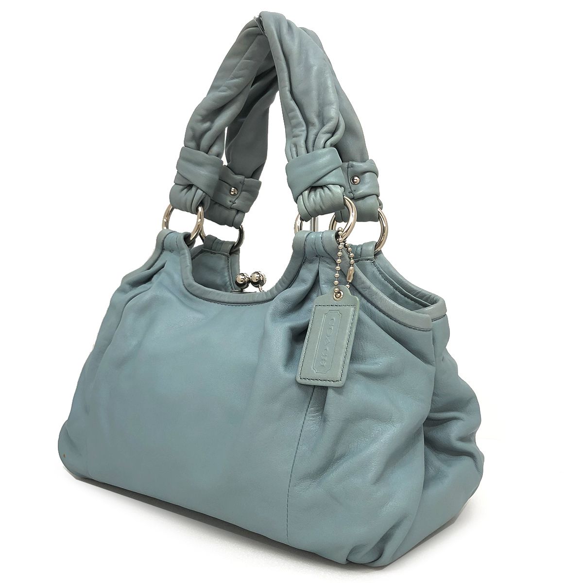 COACH【コーチ】ショルダーバッグ トートバッグ 肩掛け ライトグレー 