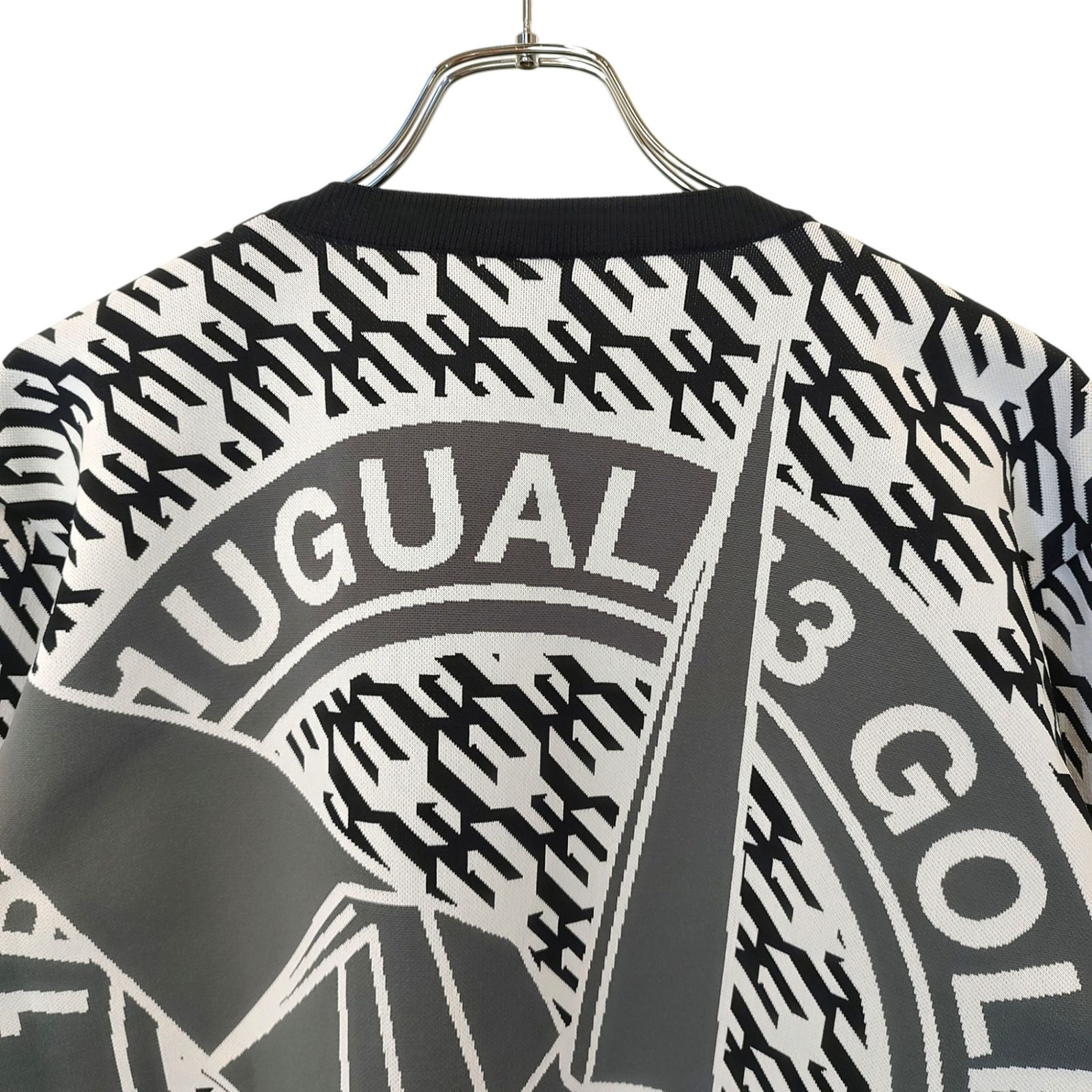 リアルな 1PIU1UGUALE3 GOLF ウノピゥウノウグァーレトレ ゴルフ 113 GOLF COMBINATION CREW ニット セーター GRK079 POE533 6 XL ブラック メンズ サマーセールも開催中。